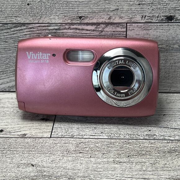 Vivitar ViviCam 5118 5.1MP Digital Camera Pink - Tested & Working - Picture 1 of 9